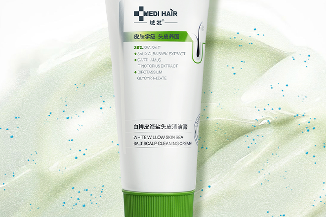 白柳皮控油洗發水，調節油脂煥發清爽自信